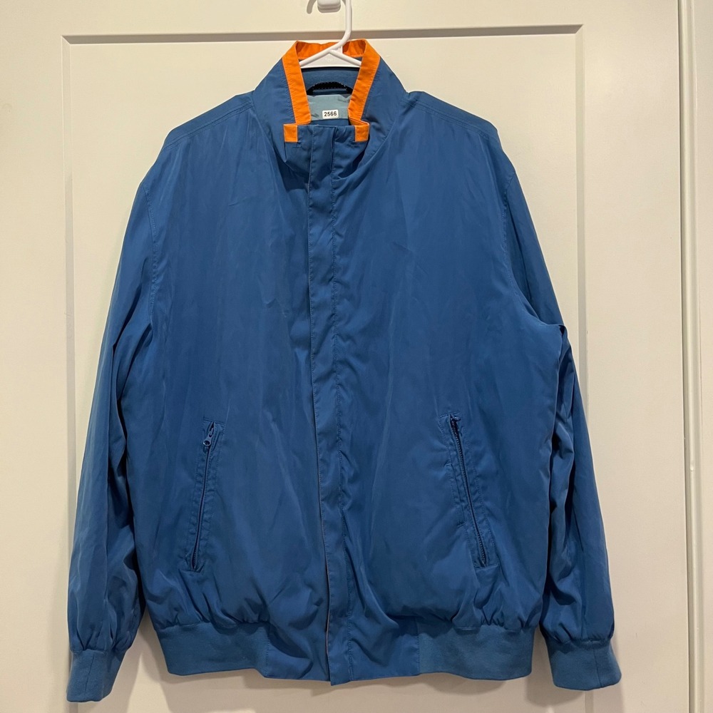 Paul & Shark Yachting Mens Blue Bomber Jacket Full Zip Made in Italy Large